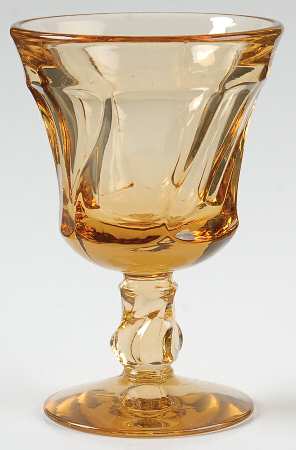 Jamestown Amber Wine Glass
