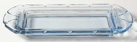 Jamestown Blue 1/4 Pound Butter Dish, No Lid