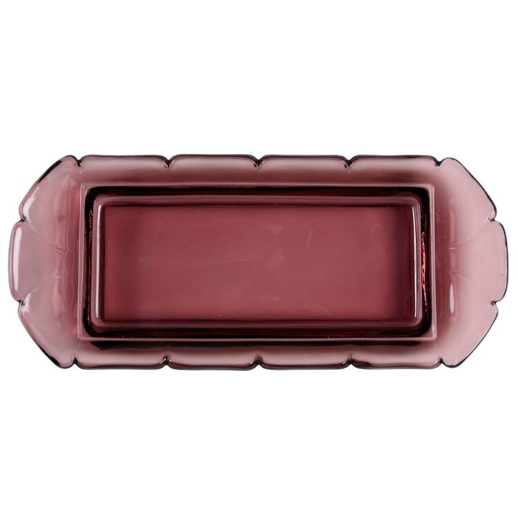 Jamestown Purple 1/4 Pound Butter Dish, No Lid