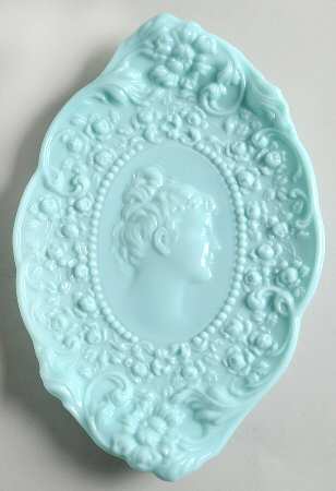 Jenny Lind Aqua (Blue) Comb and Brush Tray