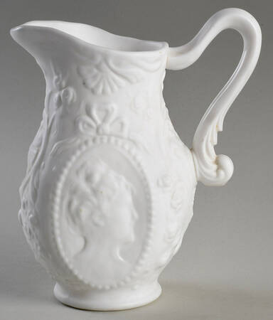 Jenny Lind Milkglass 40 Oz Pitcher