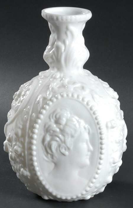Jenny Lind Milkglass Cologne Bottle No Stopper