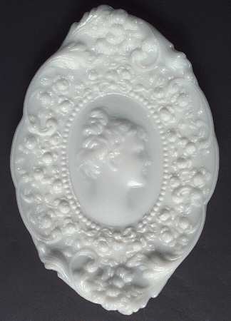 Jenny Lind Milkglass Oval Pin Tray