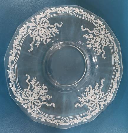 June Clear Cream Soup Saucer Only
