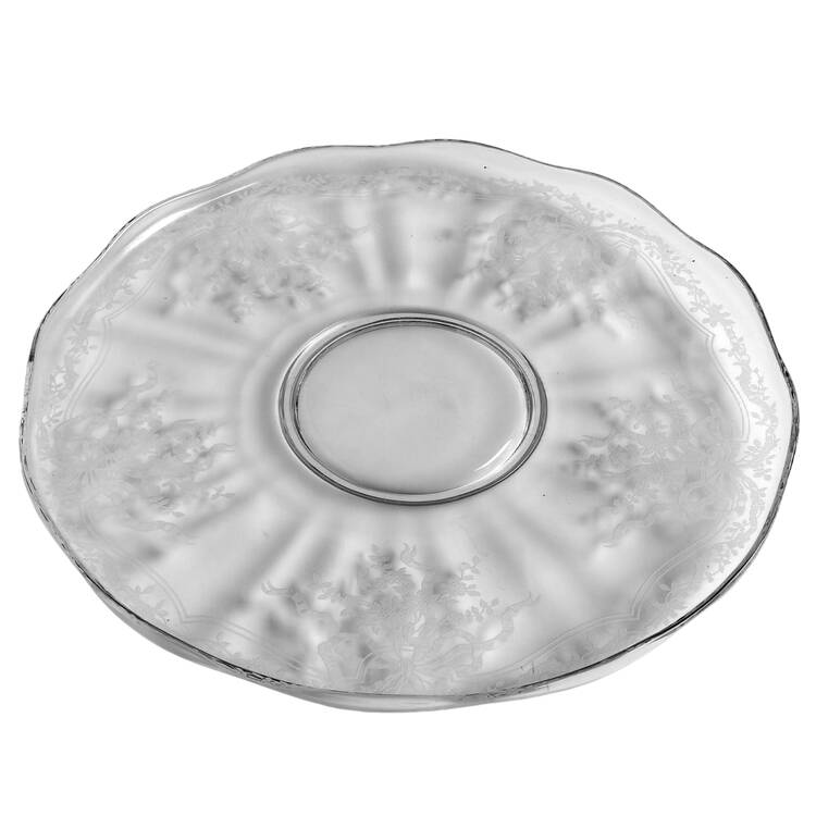 June Clear 14" Torte Plate