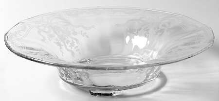 June Clear 12" 3-Toed Footed Bowl