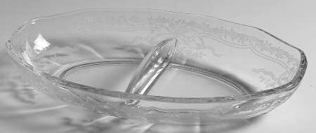 June Clear 8" Oval 2 Part Relish