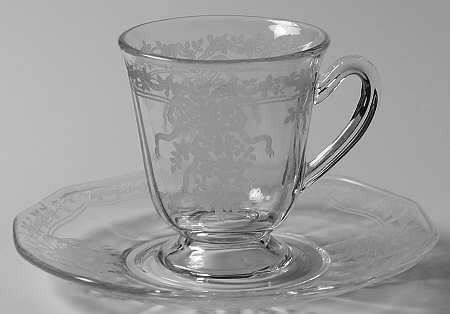 June Clear Demitasse Cup & Saucer Set
