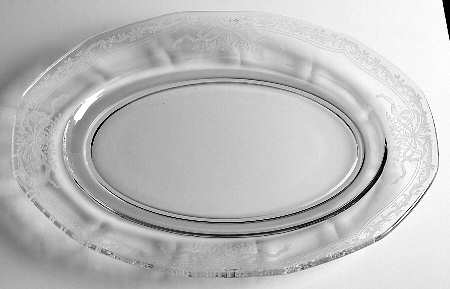 June Clear 12" Oval Platter