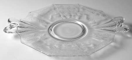 June Clear Handled Cheese & Cracker Plate