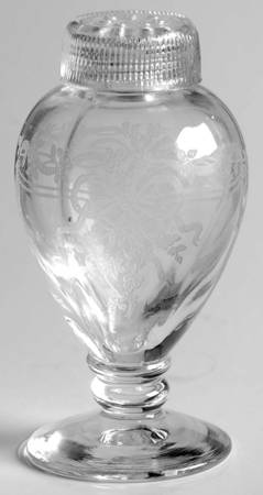 June Clear Footed Shaker & Glass Lid