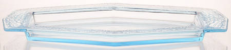 June Blue (Azure) Rectangular Service Tray without Lemon Insert