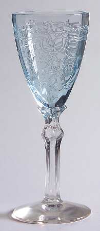 June Blue (Azure) Cordial Glass
