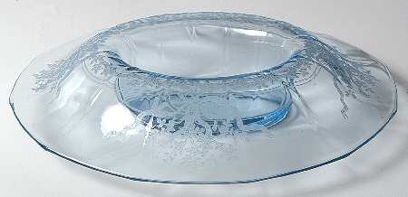 June Blue (Azure) 13" Oval Centerpiece