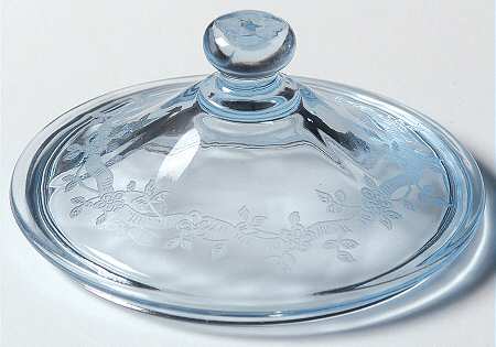 June Blue (Azure) Lid for Footed Sugar Bowl