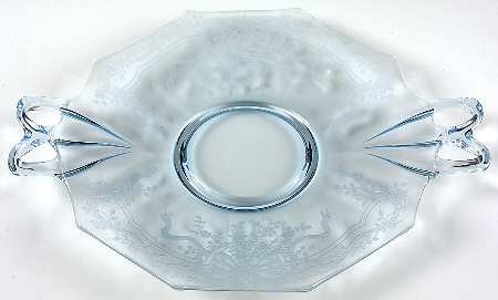 June Blue (Azure) Cheese & Cracker Plate