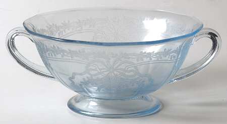June Blue (Azure) Cream Soup Bowl Only