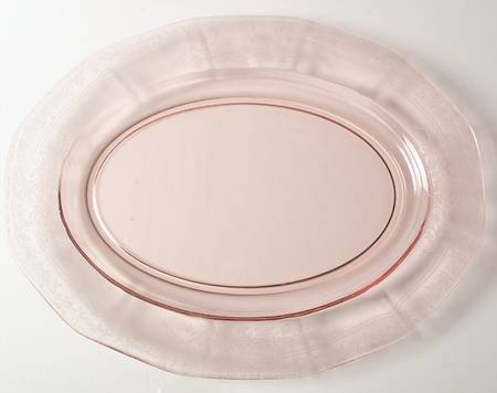 June Pink 15" Oval Platter
