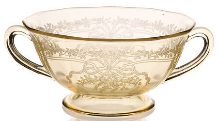 June Topaz (Yellow) Cream Soup Bowl Only