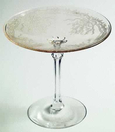 June Topaz (Yellow) Round Compote (Height X Width)