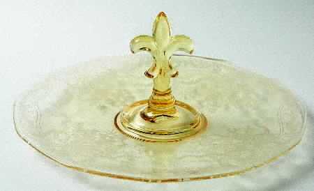 June Topaz (Yellow) Center Handle Tray