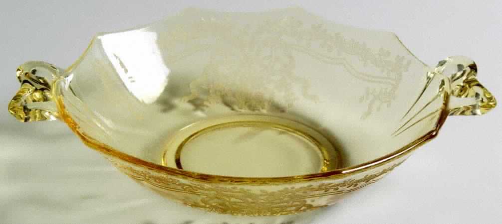 June Topaz (Yellow) Sweet Meat with Bow Handles