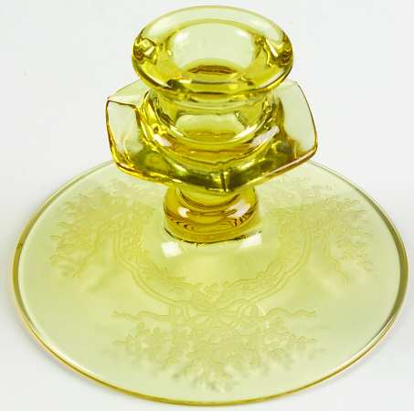 June Topaz (Yellow) 3" Single Light Candlestick