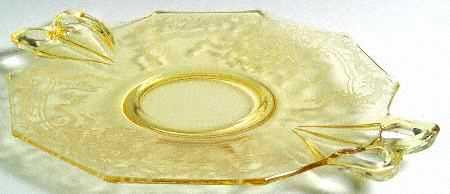 June Topaz (Yellow) Cheese & Cracker Plate