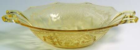 June Topaz (Yellow) Large Dessert Bowl
