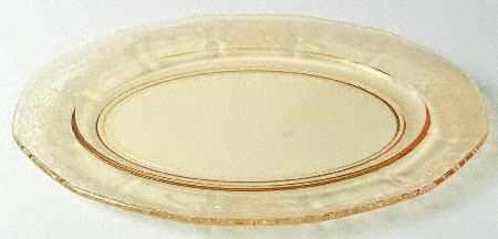 June Topaz (Yellow) 12" Oval Platter