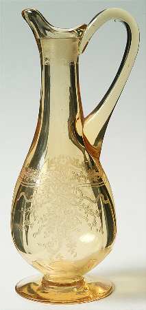 June Topaz (Yellow) Oil Cruet No Stopper
