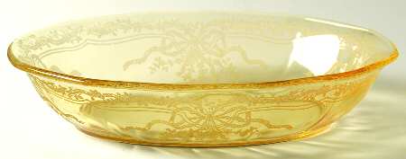 June Topaz (Yellow) 9" Oval Baker
