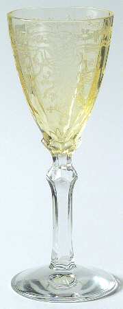 June Topaz (Yellow) Cordial Glass