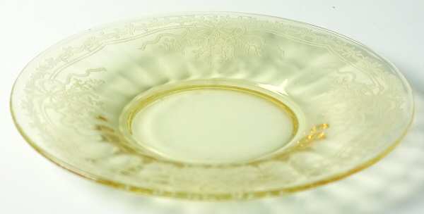 June Topaz (Yellow) Underplate for Finger Bowl