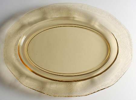 June Topaz (Yellow) 15" Oval Platter