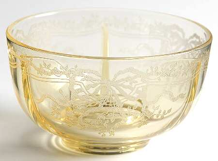 June Topaz (Yellow) Ice Dish No Insert