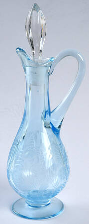 Kashmir Blue (Stem 5099) Oil Cruet & Stopper