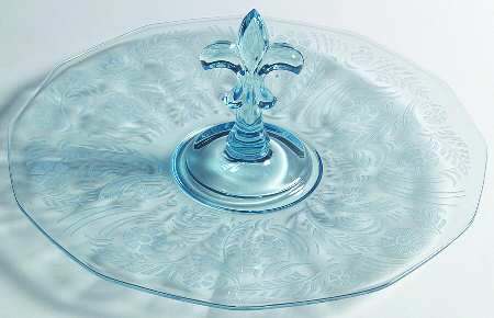 Kashmir Blue (Stem 5099) Center Handle Tray