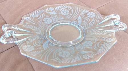 Kashmir Blue (Stem 5099) Handled Cake Plate