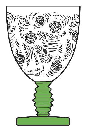 Kashmir Green (Stem 5099) by Fostoria