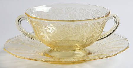 Kashmir Topaz (Stem 5099) Cream Soup & Saucer Set