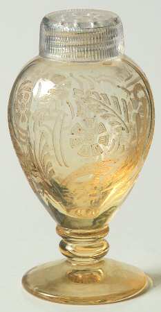 Kashmir Topaz (Stem 5099) Footed Shaker & Glass Lid