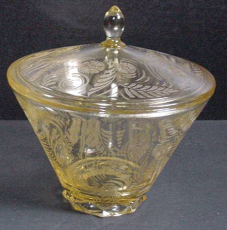 Kashmir Topaz (Stem 5099) Candy Dish & Lid