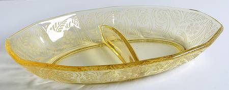 Kashmir Topaz (Stem 5099) 8" Oval 2 Part Relish