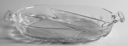 Kimberly (Cut 855, Stem 6071) 11" Oval 3 Part Relish
