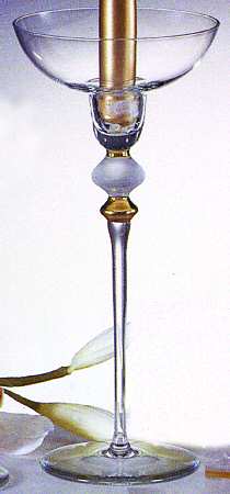 Kristina (Romania) 10" Tall Single Light Candlestick