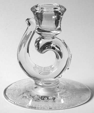 Lacy Leaf Single Light Candlestick