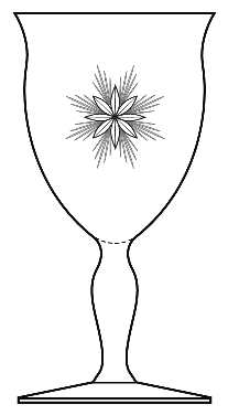 Large Sunburst Star by Fostoria