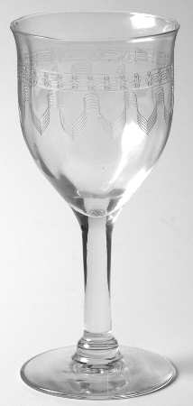 Lenore (Needle Etch) Sherry Glass