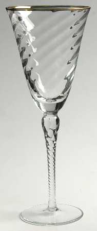 Liana (Gold Trim) Wine Glass